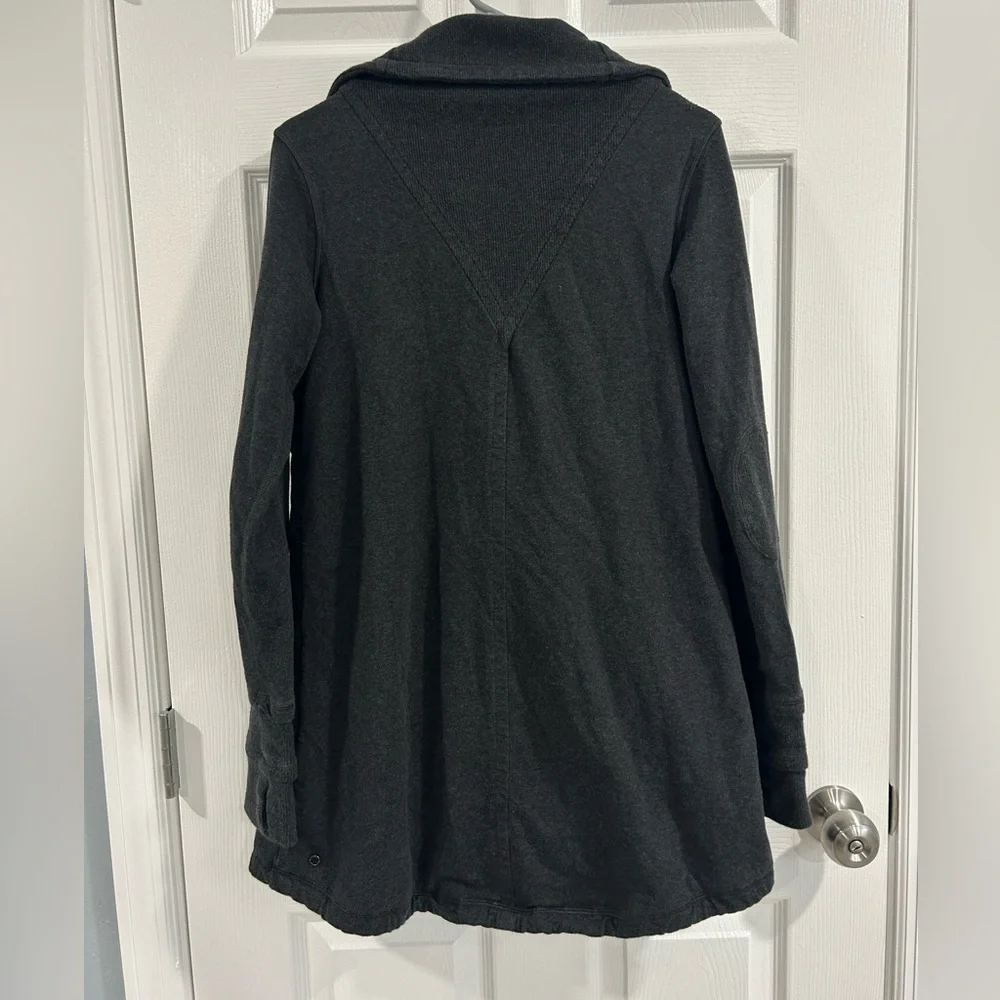 Lululemon Gratitude Wrap Double Breasted Jacket Pea Coat Charcoal Gray Size 8